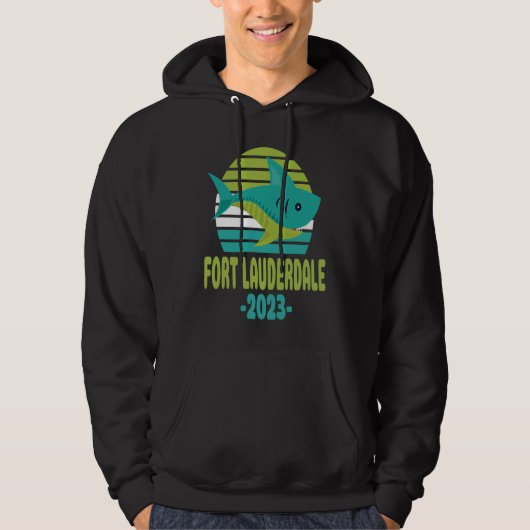 2023 Fort Lauderdale Florida Shark パーカ (正面)
