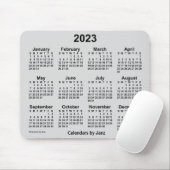 2023 Gainsborough Grey Calendar by Janz Mouse pad マウスパッド (マウス)