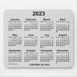 2023 Gainsborough Grey Calendar by Janz Mouse pad マウスパッド