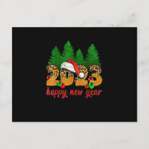 2023 Happy New Year Leopard New Yeve EveパーティーSu ポストカード