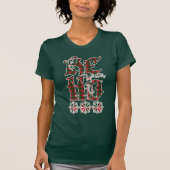 2023 Hello Winter Holiday Scotland Pattern Tシャツ (正面)