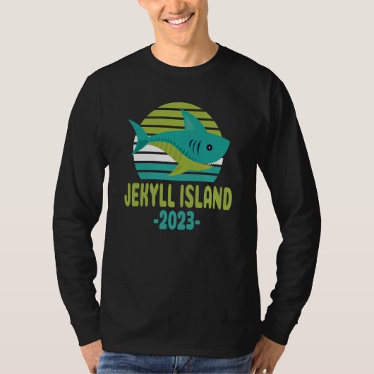 2023 Jekyll Island Georgia Shark Tシャツ (正面)