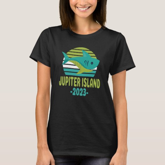 2023 Jupiter Island Florida Shark Tシャツ (正面)