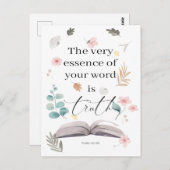 2023 JW年文字詩篇119:160 ポストカード (正面/裏面)