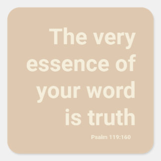 2023 JW year text Psalm 119:160 Minimal Beige  スクエアシール