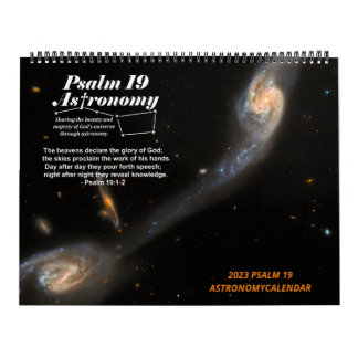 2023 LARGE Psalm 19 Astronomy Societyカレンダー カレンダー