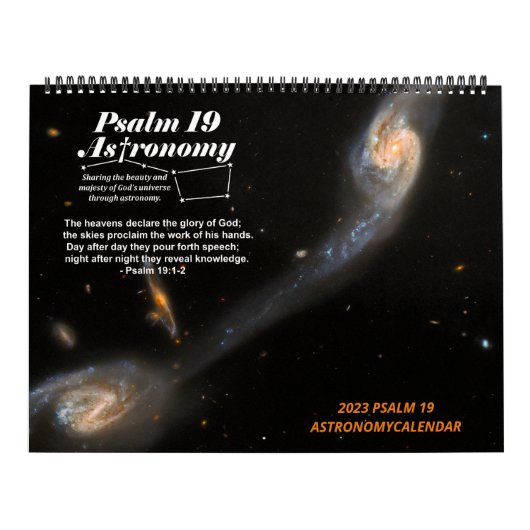 2023 LARGE Psalm 19 Astronomy Societyカレンダー カレンダー (カバー)
