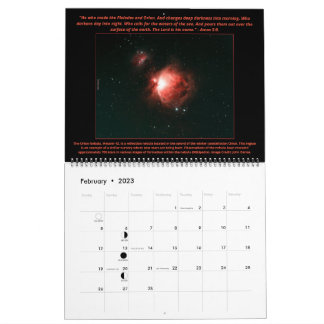 2023 LARGE Psalm 19 Astronomy SocietyカレンダーR2 カレンダー