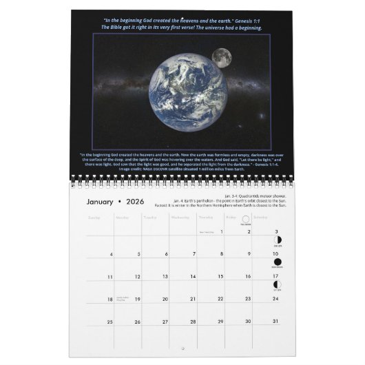 2023 MEDIUM Psalm 19 Astronomy Society Calendar  カレンダー (1月 2026)