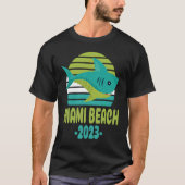 2023 Miami Beach Florida Shark Tシャツ (正面)