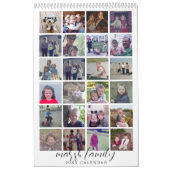 2023 Modern Family 24 Photo - black white minimal カレンダー (カバー)