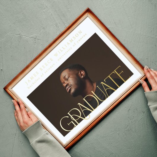 2023 MODERN GOLD GRADUATE Photo CLASS 箔ポスター