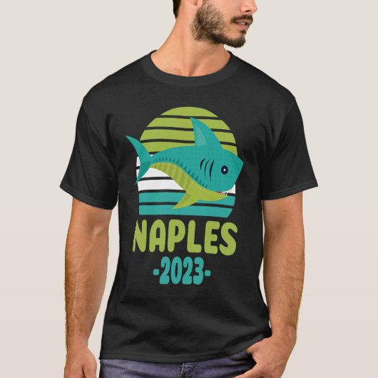 2023 Naples Florida Shark Tシャツ (正面)