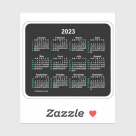 2023 Neon 52週間ISOカレンダー(Janz) シール