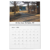 2023 New England Calendar カレンダー (3月 2026)