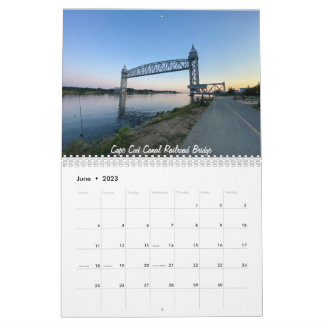 2023 New England Calendar カレンダー