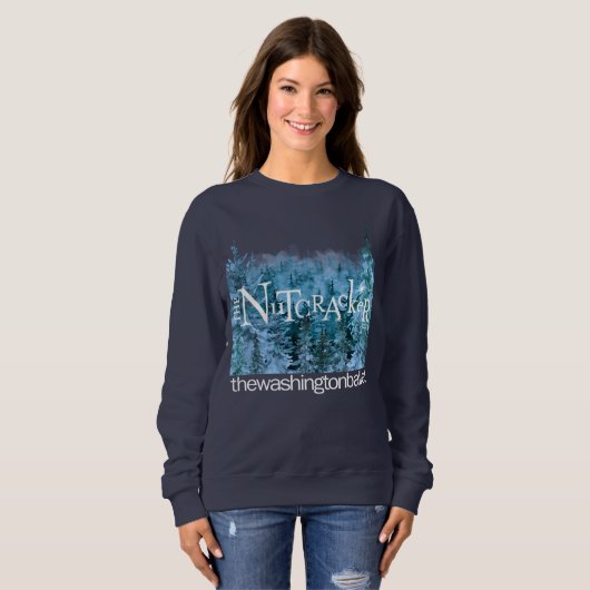 2023 - Nutcracker Winter Scene Navy Sweatshirt スウェットシャツ (正面フル)