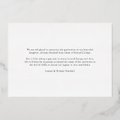 2023 Photo Black金ゴールド卒業発表 箔招待状 (裏面)