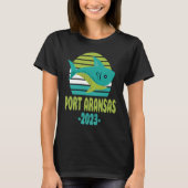 2023 Port Aransas Texas Shark Tシャツ (正面)