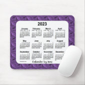 2023 Purple DiamondsCalendar by Janz Mouse pad マウスパッド (マウス)
