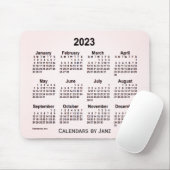 2023 Sangria Smoke Calendar by Janz Mouse pad マウスパッド (マウス)