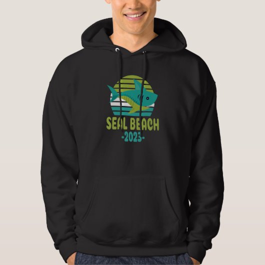 2023 Seal Beach California Shark パーカ (正面)