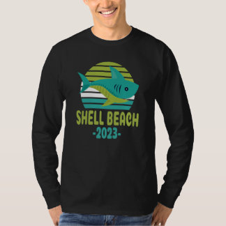 2023 Shell Beach California Shark Tシャツ