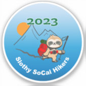 2023 Slothy SoCalハイカーズシール シール (正面)