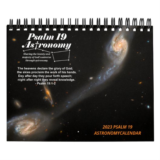 2023 SMALL Psalm 19 Astronomy Societyカレンダー カレンダー (カバー)