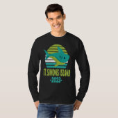 2023 St Simons Island Georgia Shark Tシャツ (正面フル)