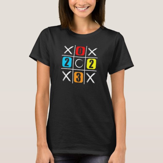 2023 Tic Tac Toe Xs and Os Tシャツ (正面)