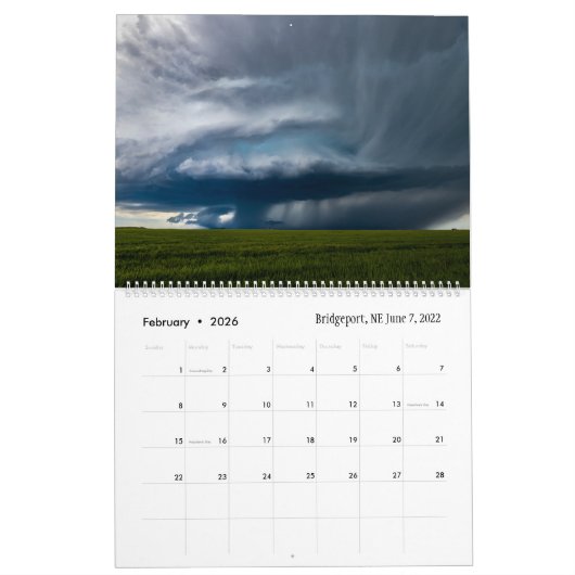 2023 Weather Calendar by Marcus Hustedde カレンダー (2月 2026)