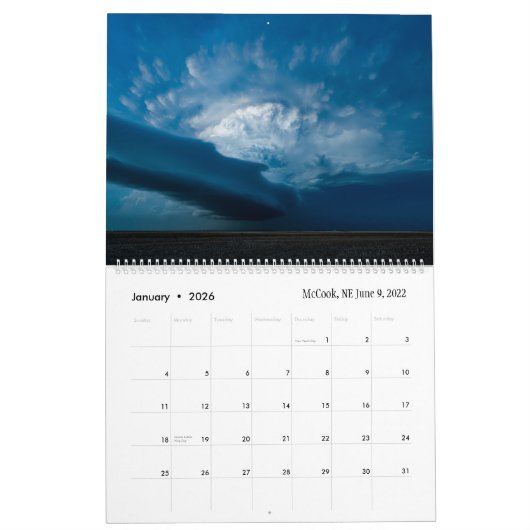 2023 Weather Calendar by Marcus Hustedde カレンダー (1月 2026)
