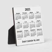2023 White Desk Calendar by Janz Plak フォトプラーク (正面)