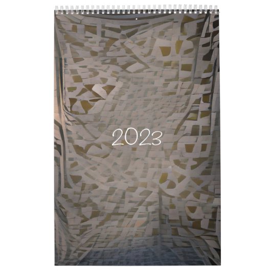 2023 WylieキルティングOnePage MediumCalendar,白 カレンダー (カバー)