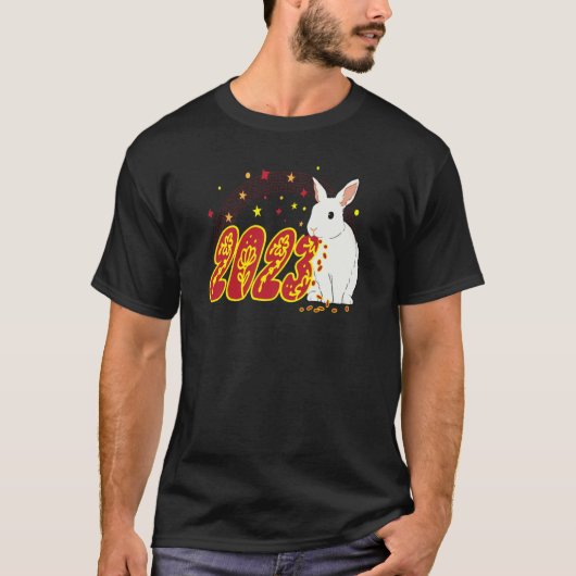 2023 Year of the Rabbit Chinese New Year Rabbit Tシャツ (正面)