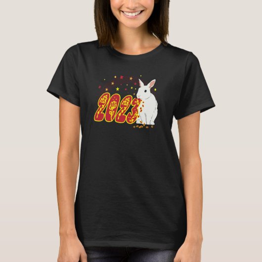 2023 Year of the Rabbit Chinese New Year Rabbit Tシャツ (正面)