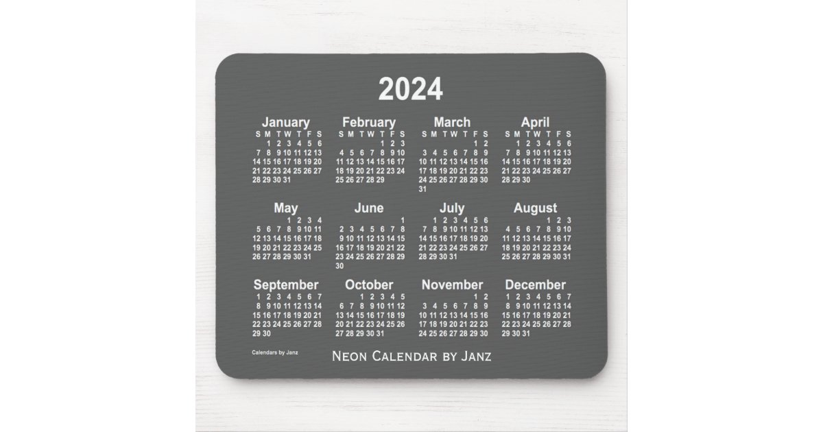 24年ネオン炭カレンダー Janz マウスパッド Zazzle Co Jp 24年ネオン炭カレンダー Janz マウスパッド Zazzle Co Jp