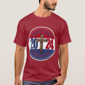 2024あなたの投票数クロス Tシャツ (正面)