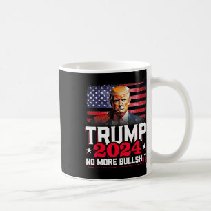 2024いいえ、それ以上のブルアメリカ国旗 コーヒーマグカップ