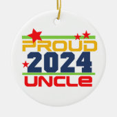 2024おじさ誇りを持ったんオーナメント セラミックオーナメント (正面)