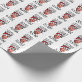 2024おもしろい年に再びクリスマスユゲを作るドナルド・トランプ ラッピングペーパー (角)