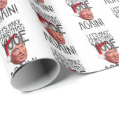 2024おもしろい年に再びクリスマスユゲを作るドナルド・トランプ ラッピングペーパー (ロールコーナー)