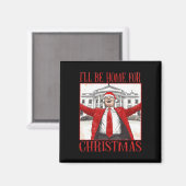 2024おもしろい年のクリスマスに帰るトランプ マグネット (正面/裏面)