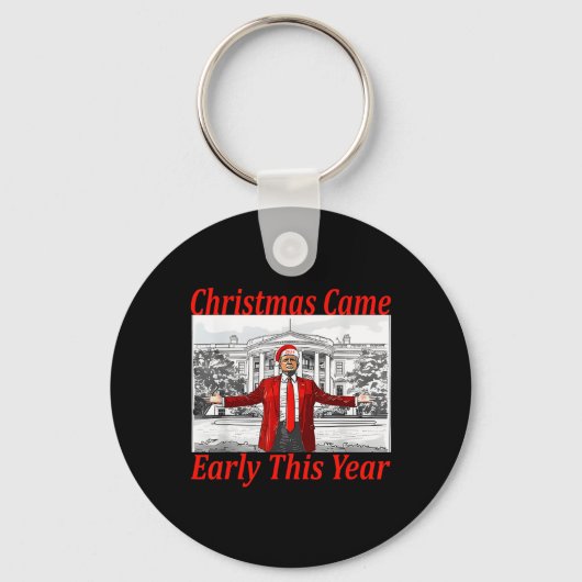 2024おもしろい年の初め来にトランプクリスマス2 キーホルダー (正面)