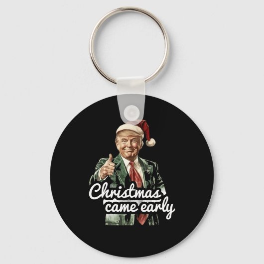 2024おもしろい年の初め来にトランプ・クリスマス キーホルダー (正面)