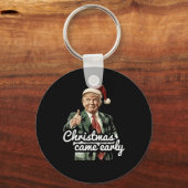 2024おもしろい年の初め来にトランプ・クリスマス キーホルダー (正面)