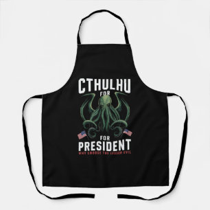 2024おもしろい年の大統領のためのCthulhu選挙 エプロン