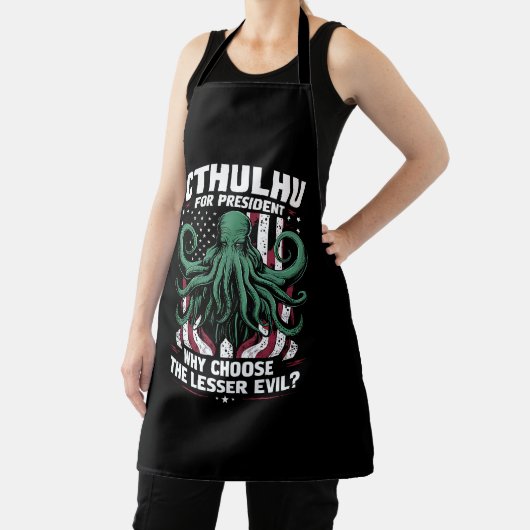 2024おもしろい年の大統領のためのCtulhu選挙 エプロン (インサイチュ)