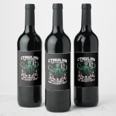 2024おもしろい年の大統領のためのCtulhu選挙 ワインラベル (ボトル)